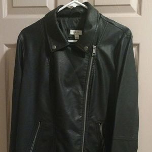 Style & Co. Faux leather jacket